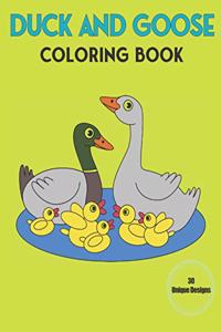 Duck and Goose coloring Book