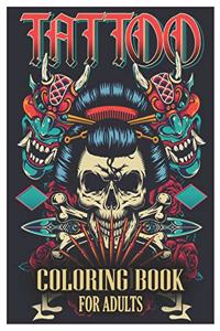 Tattoo Coloring Book for Adults