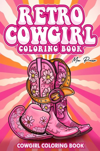 Retro Cowgirl Coloring Book