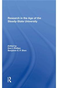 Research In The Age Of The Steadystate University