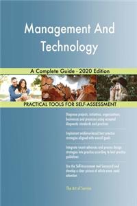 Management And Technology A Complete Guide - 2020 Edition