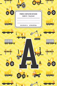 Primary Composition Notebook Grades K-2 Story Journal A