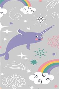 Narwhales & Rainbows - 2019 & 2020 Mid Year Academic Journal With Mind Maps, Budget Planner, Goal Setting & Inspirational Quotes