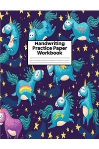 Handwriting Practice Paper Workbook