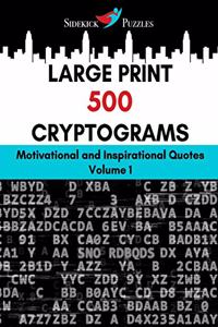 Large Print 500 Cryptograms