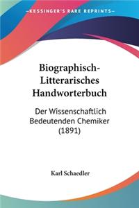 Biographisch-Litterarisches Handworterbuch