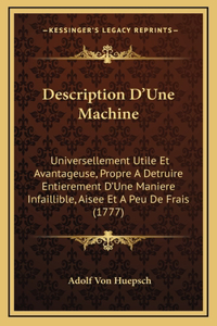 Description D'Une Machine