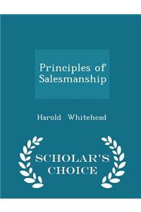 Principles of Salesmanship - Scholar's Choice Edition