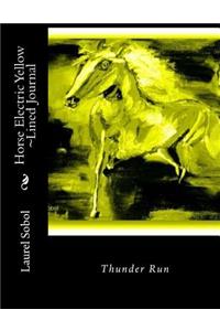 Horse Electric Yellow Lined Journal