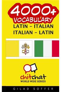 4000+ Latin - Italian Italian - Latin Vocabulary