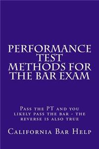Performance Test Methods For The Bar Exam