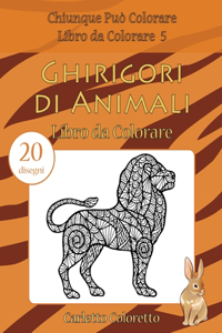 Ghirigori di Animali Libro da Colorare
