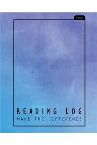 Pastel Reading Log: For Book Lovers Journal: 110 Pages with Book Rating Stars Inside: Pastel Watercolor Design