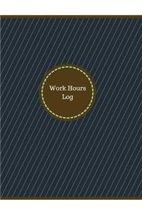 Work Hours Log (Logbook, Journal - 126 pages, 8.5 x 11 inches)