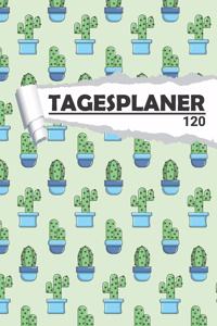 Tagesplaner mit Kaktus Blumen