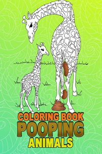 Pooping Animals Coloring Book