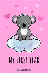 My First Year Baby Memory Book