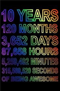 10 Years Of Being Awesome