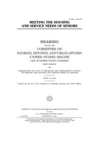 Meeting the housing and service needs of seniors