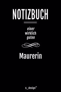 Notizbuch für Maurer / Maurerin: Originelle Geschenk-Idee [120 Seiten liniertes blanko Papier ]