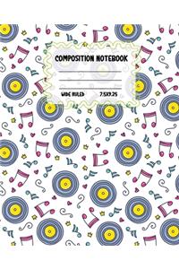 Composition Notebook Wide Ruled