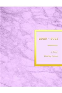 2020 - 2021 2 year monthly planner