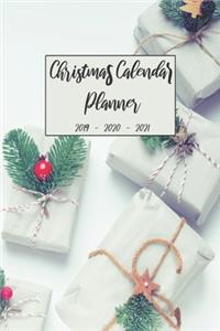 Christmas Calendar Planner 2019 2020 2021