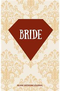 Bride Small Size Blank Journal-Wedding Planner&To-Do List-5.5