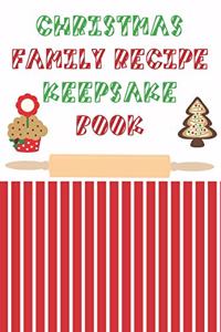 Christmas Family Recipe Keepsake Book