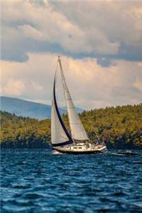 2019 Weekly Planner Sailboat Lake Blue Water Mountains 134 Pages