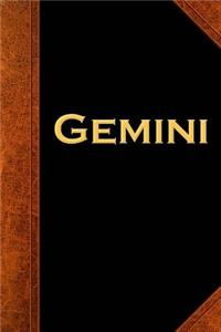 2019 Weekly Planner Gemini Zodiac Horoscope Vintage 134 Pages