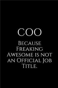 Coo Because Freaking Awesome Is Not an Official Job Title.