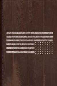 Upside Down Flag Us Vintage Journal Notebook