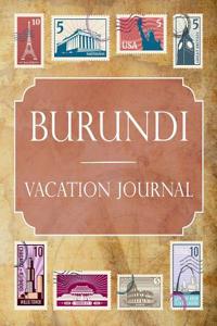 Burundi Vacation Journal