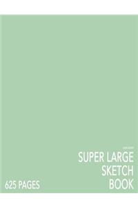 Sage Green Super Large Sketchbook: Big Softcover Sketchbook, 625 Pages, Giant Sketchbook, Large Sketchbook for Drawing
