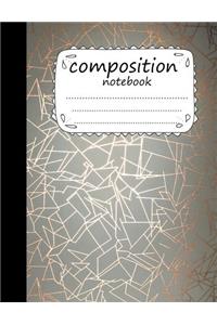 Composition Notebook: Design No.12 Style: (School Notebooks)