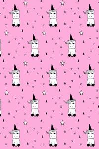 Journal Notebook Cute Little Unicorns Pattern 2