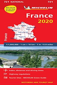 France 2020 - Michelin National Map 721