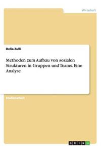 Methoden zum Aufbau von sozialen Strukturen in Gruppen und Teams. Eine Analyse