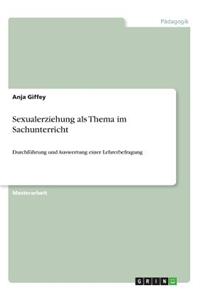 Sexualerziehung als Thema im Sachunterricht