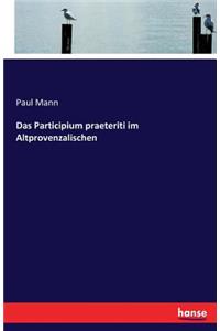 Participium praeteriti im Altprovenzalischen