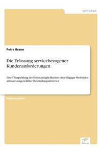 Erfassung servicebezogener Kundenanforderungen