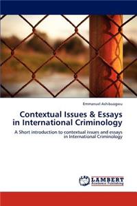 Contextual Issues & Essays in International Criminology