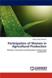 Participation of Women in Agricultural Production