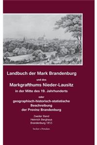 Landbuch der Mark Brandenburg und des Markgrafthums Nieder-Lausitz. Zweiter Band