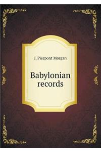 Babylonian records