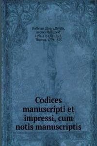 Codices manuscripti et impressi, cum notis manuscriptis