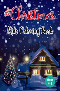 Christmas Kids Coloring Book Ages 4-8