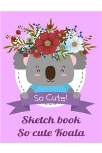 sketch book cute koala / drawing pad for adults and kids