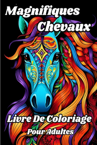 Livre de Coloriage pour Adultes avec de Magnifiques Chevaux